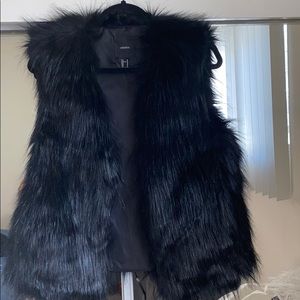 Faux fur vest